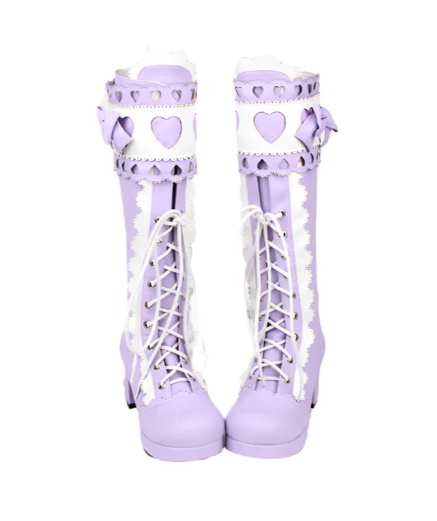 Coquette Bow Love Princess High Boots - Image 3