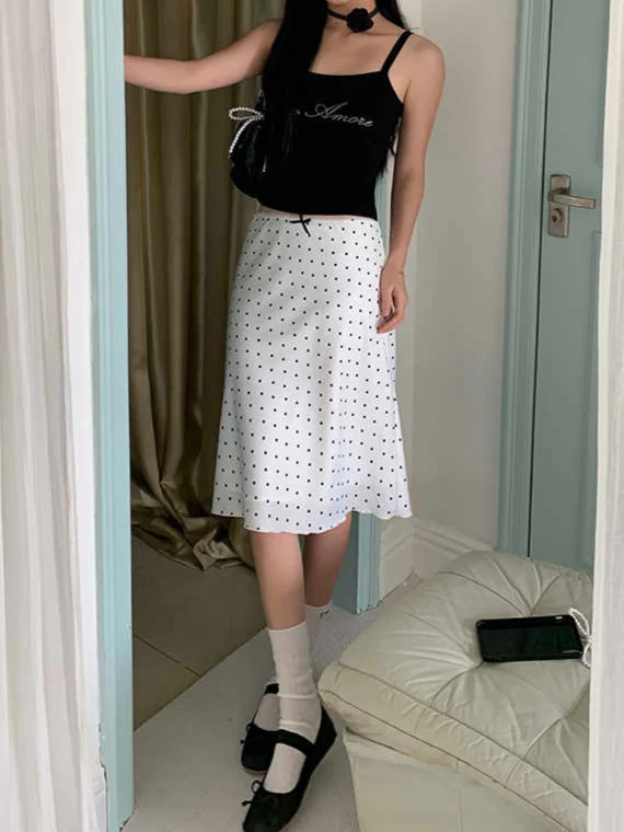 Coquette Bow Polka-dot Skirt - Image 2