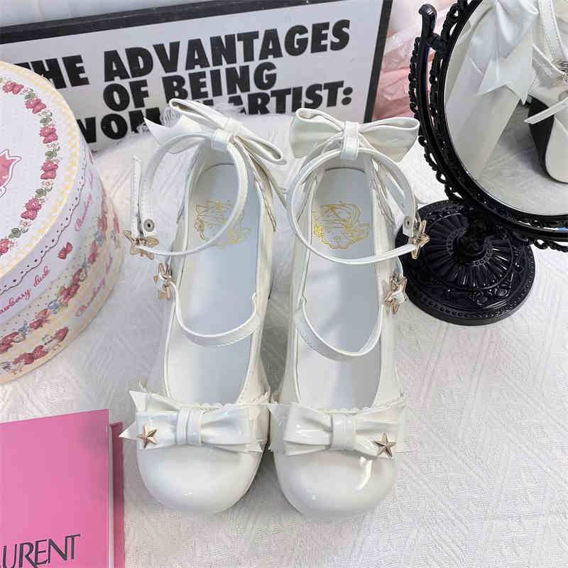 Coquette Bows Leather Platform High-heeled Mary Jane - Image 14