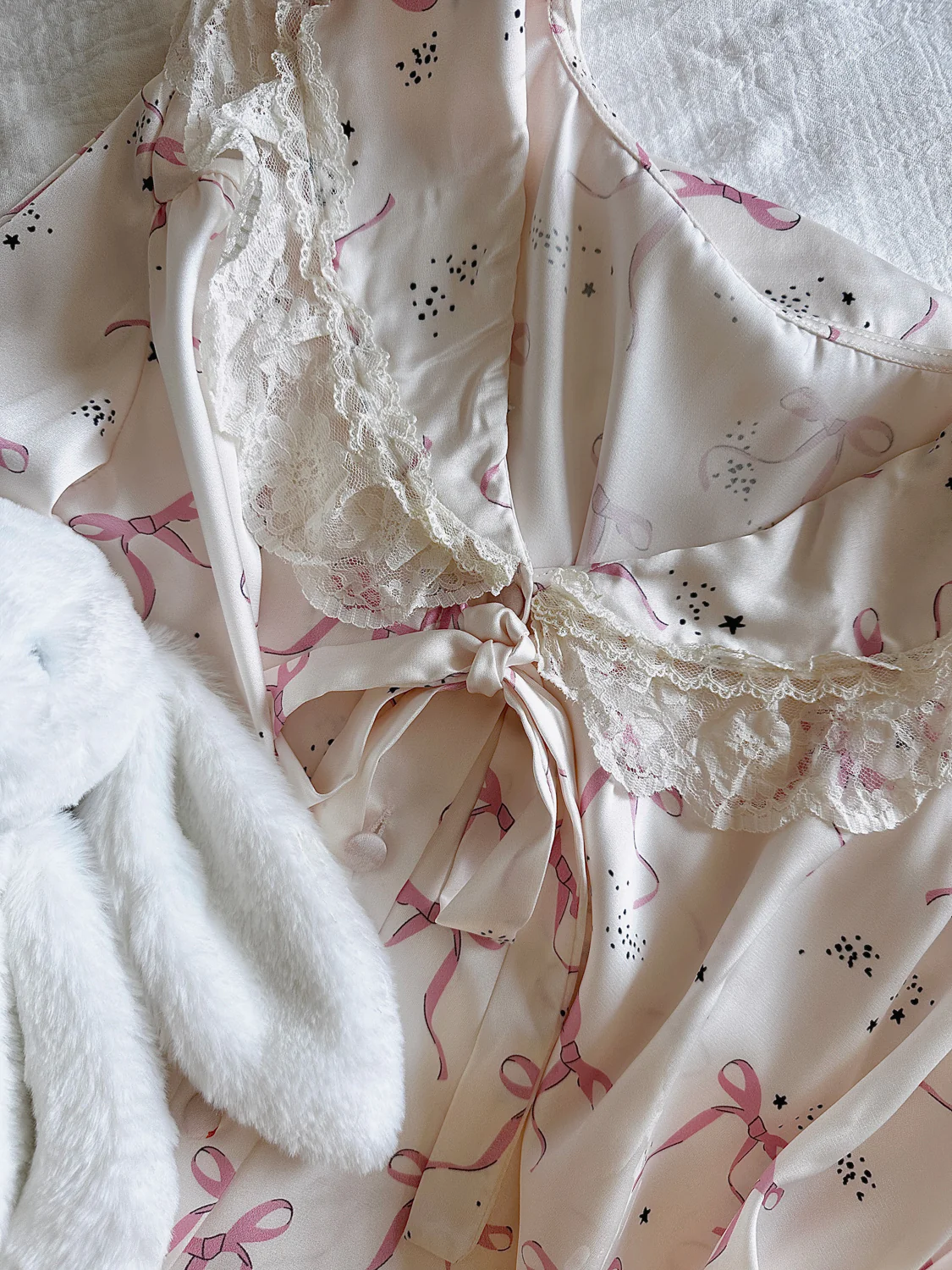 Coquette Bows Silky Pajamas Set - Image 7