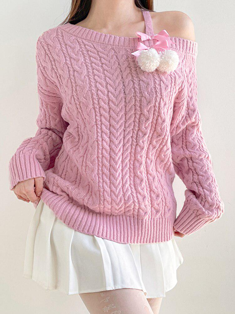Coquette Cut-Out Knit Sweater - Image 3