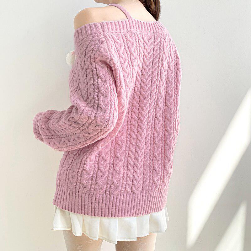 Coquette Cut-Out Knit Sweater - Image 4