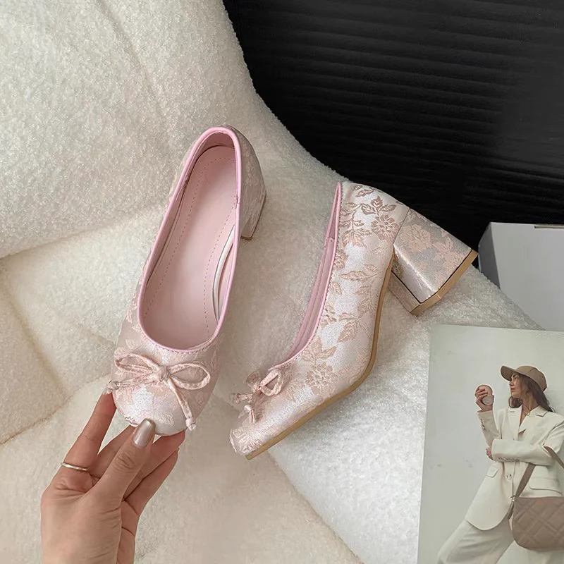 Coquette Fairy Thick Heel Shoes - Image 2