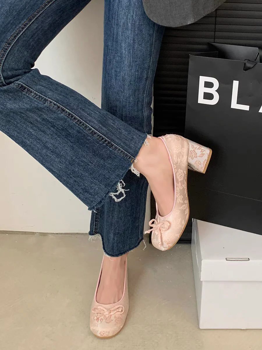 Coquette Fairy Thick Heel Shoes - Image 3