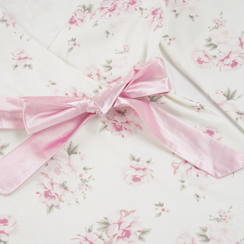 coquette floral bow long-sleeved shirt - Image 7