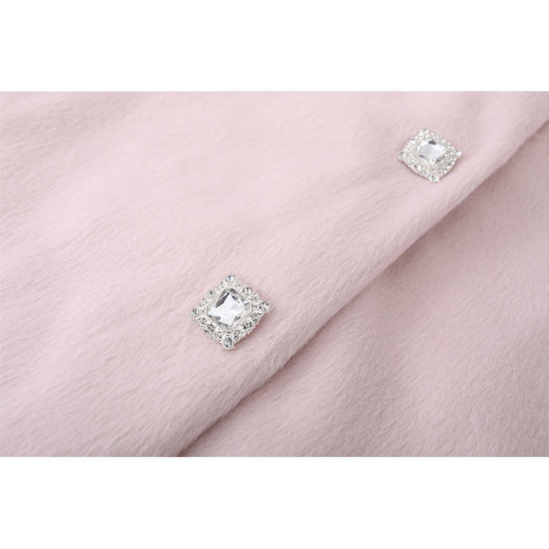 Coquette Furry Woolen Cape Coat - Image 3