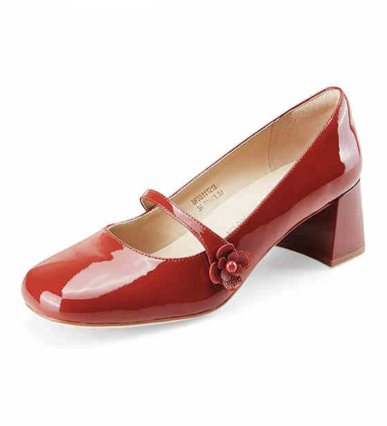 Coquette Gold Flower Mary Jane Shoes - Image 6