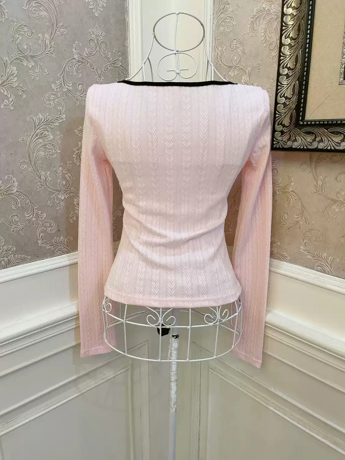 Coquette Heart Bow Love Diamond Top - Image 5