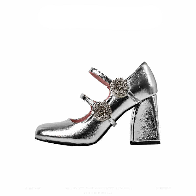 Coquette High-heeled Mary Jane Shoes - Image 2
