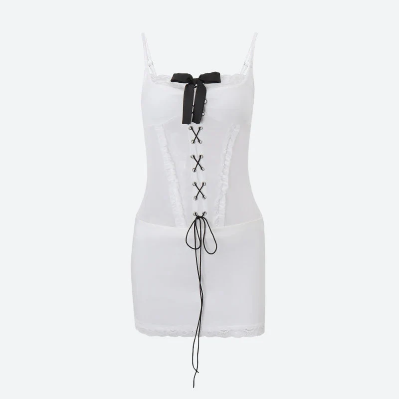 Coquette Lace Corset Mini Dress - Image 5