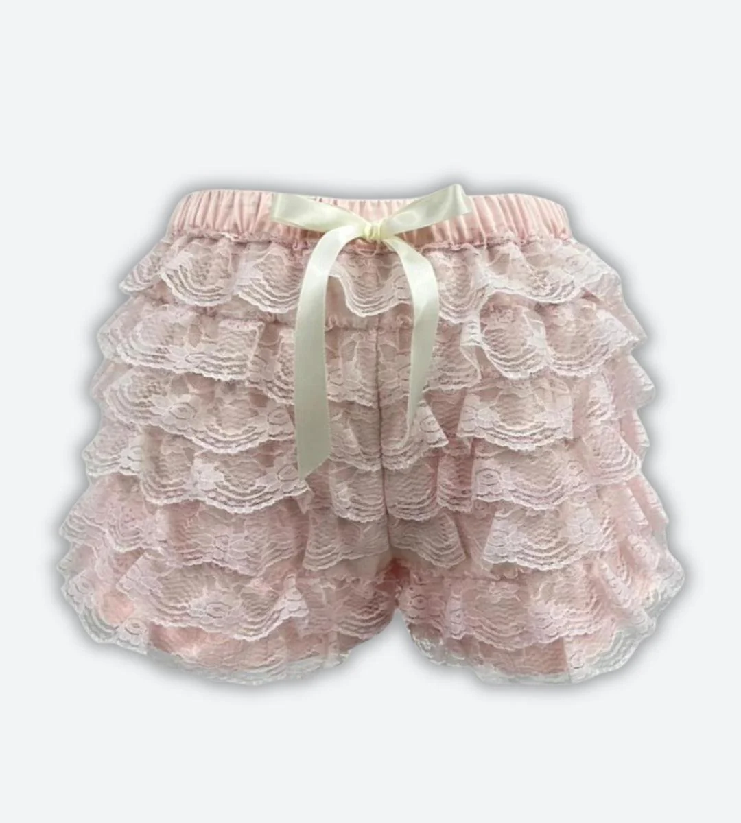 Coquette Lace Ruffled Shorts - Image 5