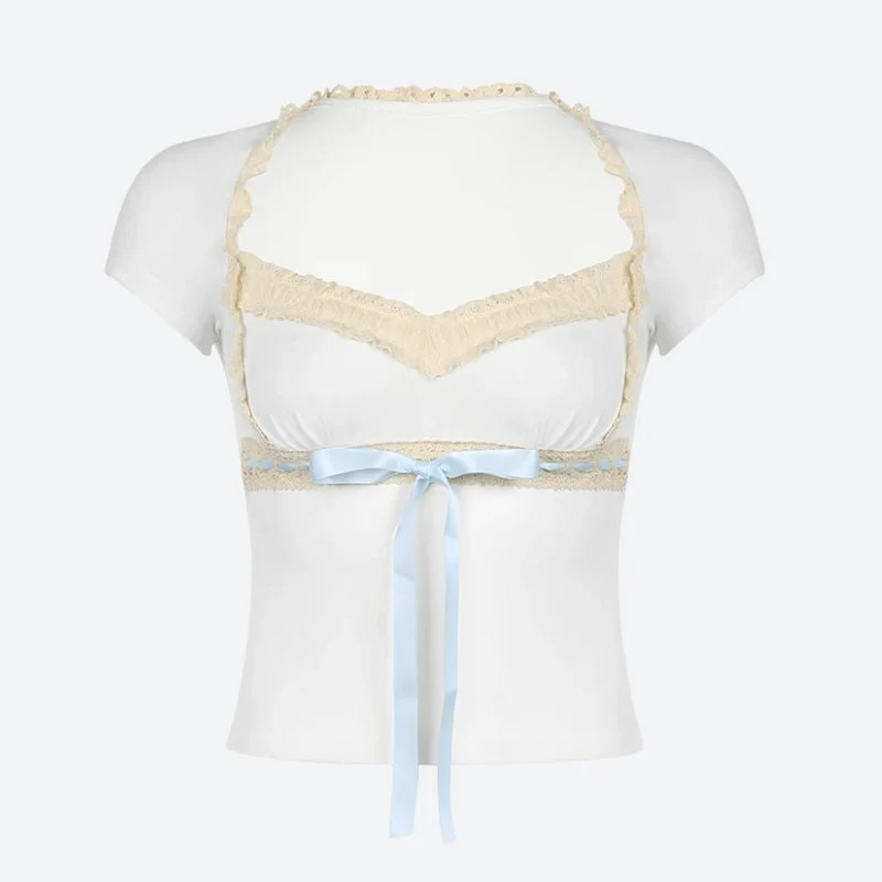 Coquette Lace Trim Top - Image 2