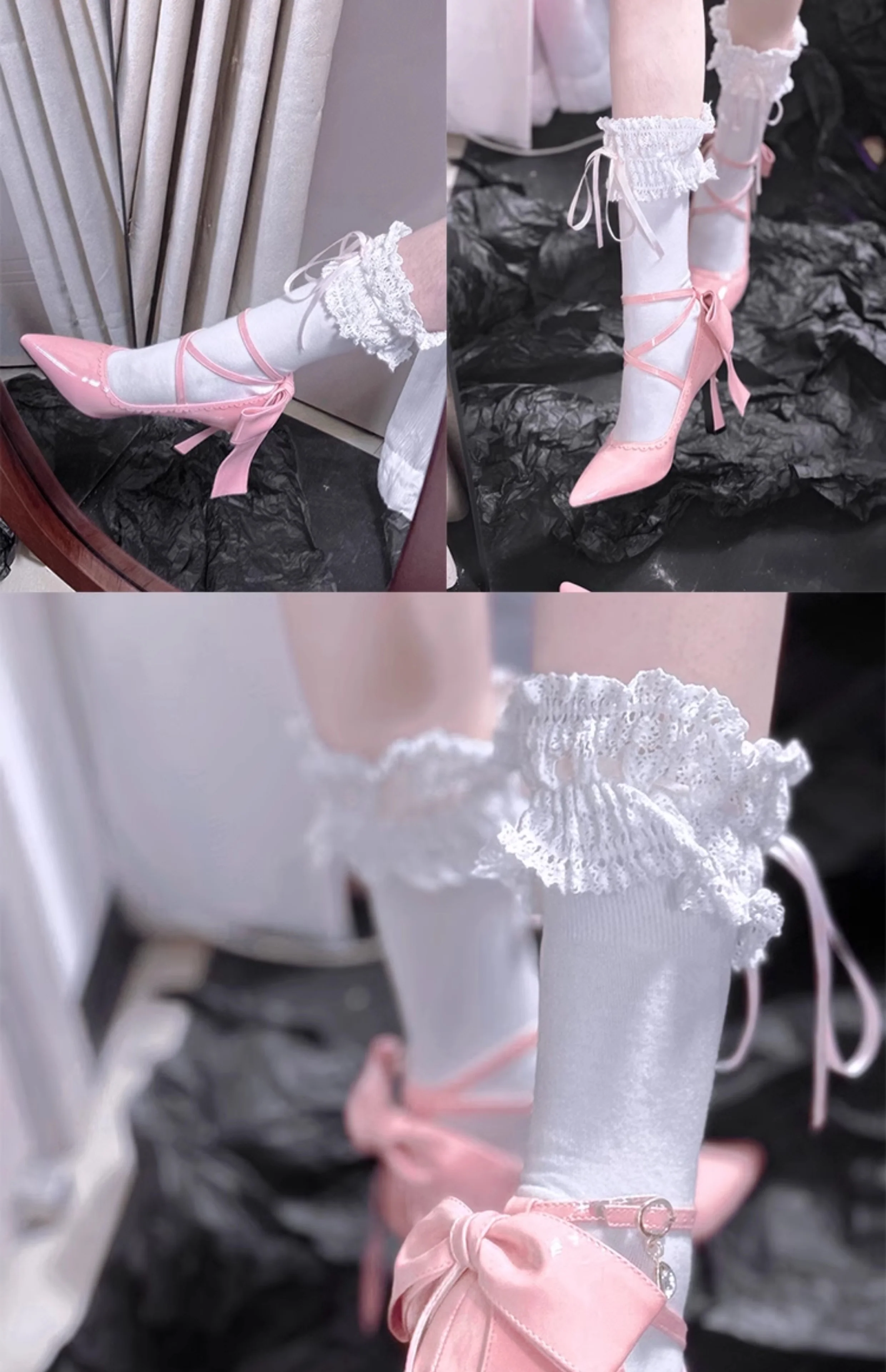 Coquette Mary Jane High Heels - Image 2