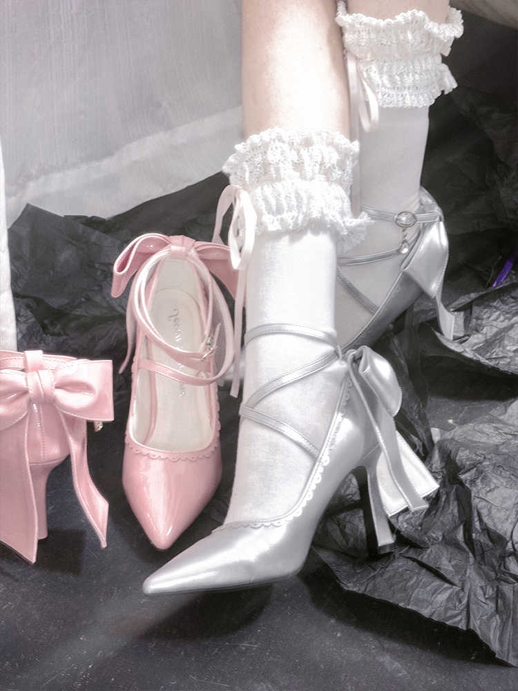 Coquette Mary Jane High Heels - Image 4