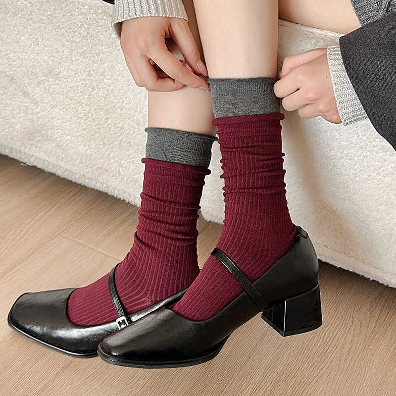 Coquette Mid-calf Cotton Socks(5 items) - Image 2