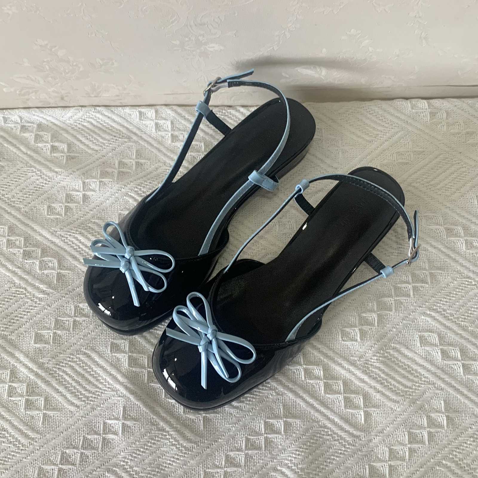 Coquette Pink Bow Mary Jane Sandals - Image 3