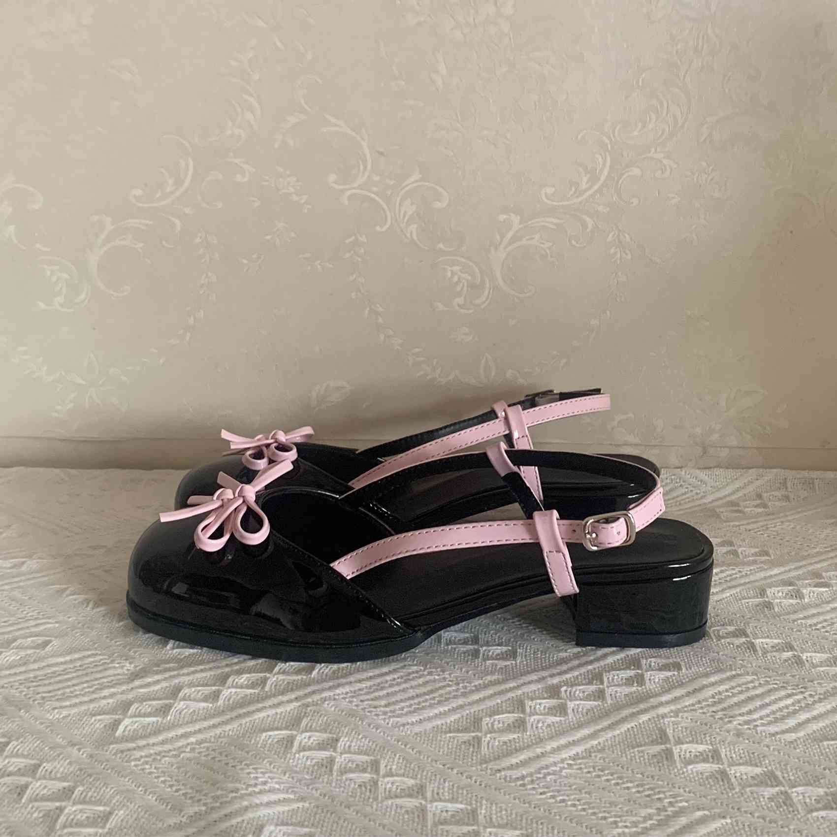 Coquette Pink Bow Mary Jane Sandals - Image 4