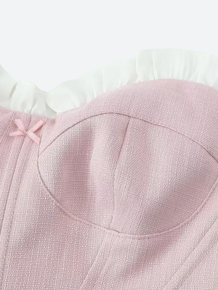 Coquette Pink Corset Top - Image 3