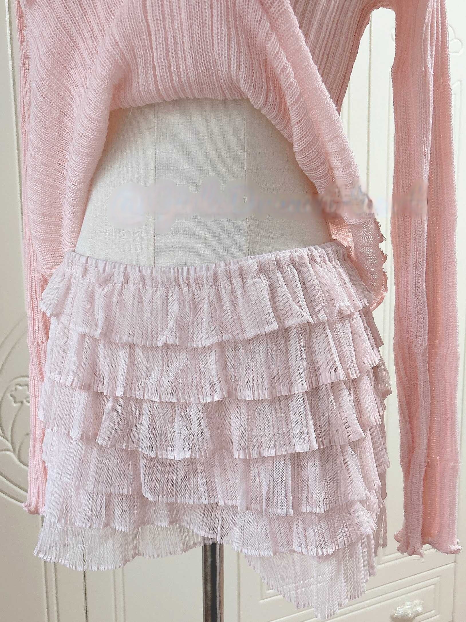 Coquette Pink Dollete Long-Sleeved Top - Image 4