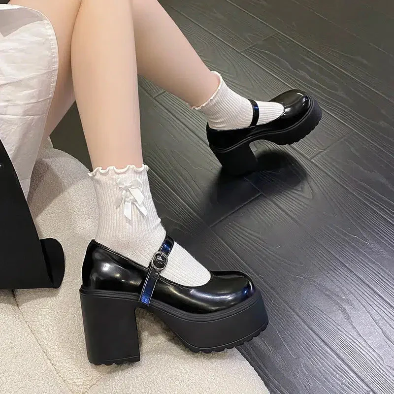 Coquette Platform Chunky Mary Jane Shoes - Image 3