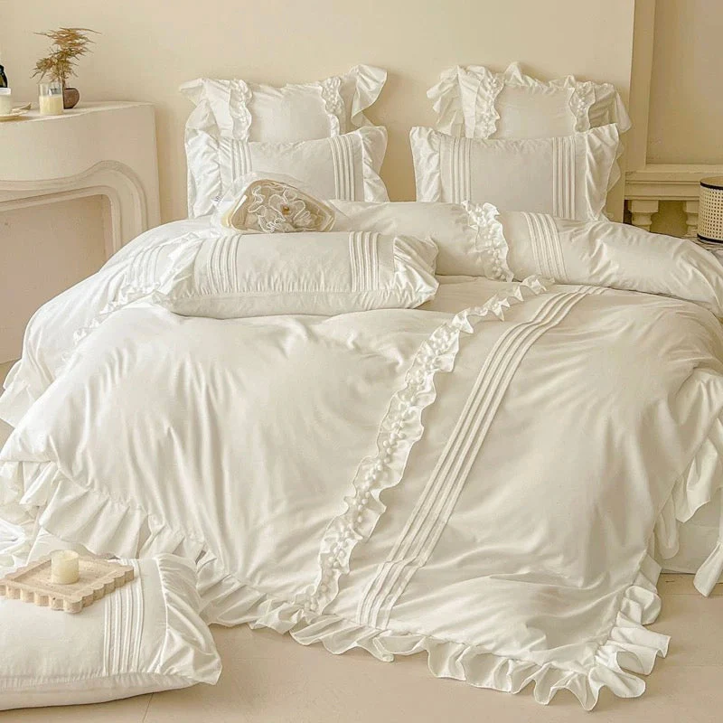 Coquette Ruffled Duvet Cover Set - Image 6