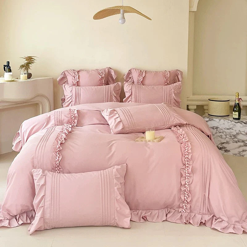 Coquette Ruffled Duvet Cover Set - Image 12