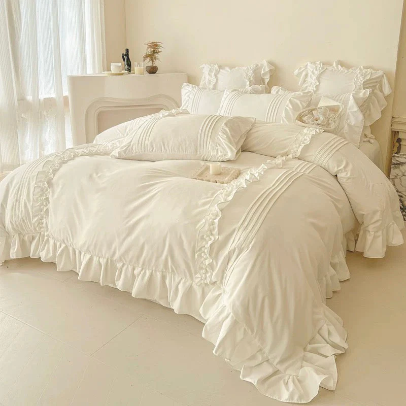 Coquette Ruffled Duvet Cover Set - Image 2