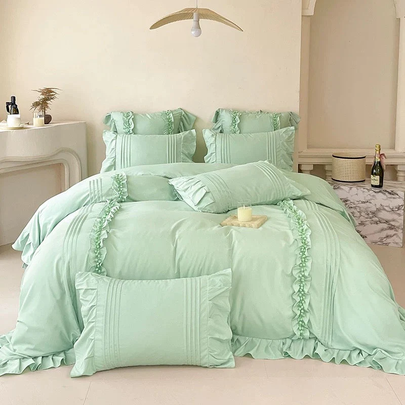 Coquette Ruffled Duvet Cover Set - Image 7