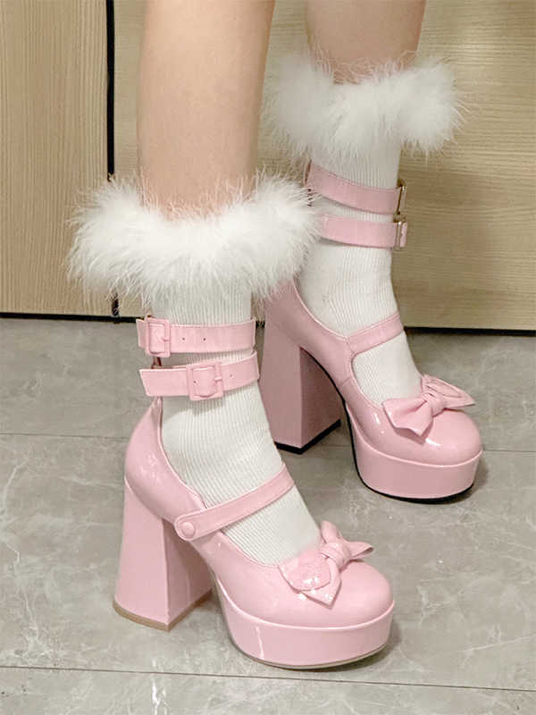 Coquette Sweet Ribbon Lolita High Heels - Image 2