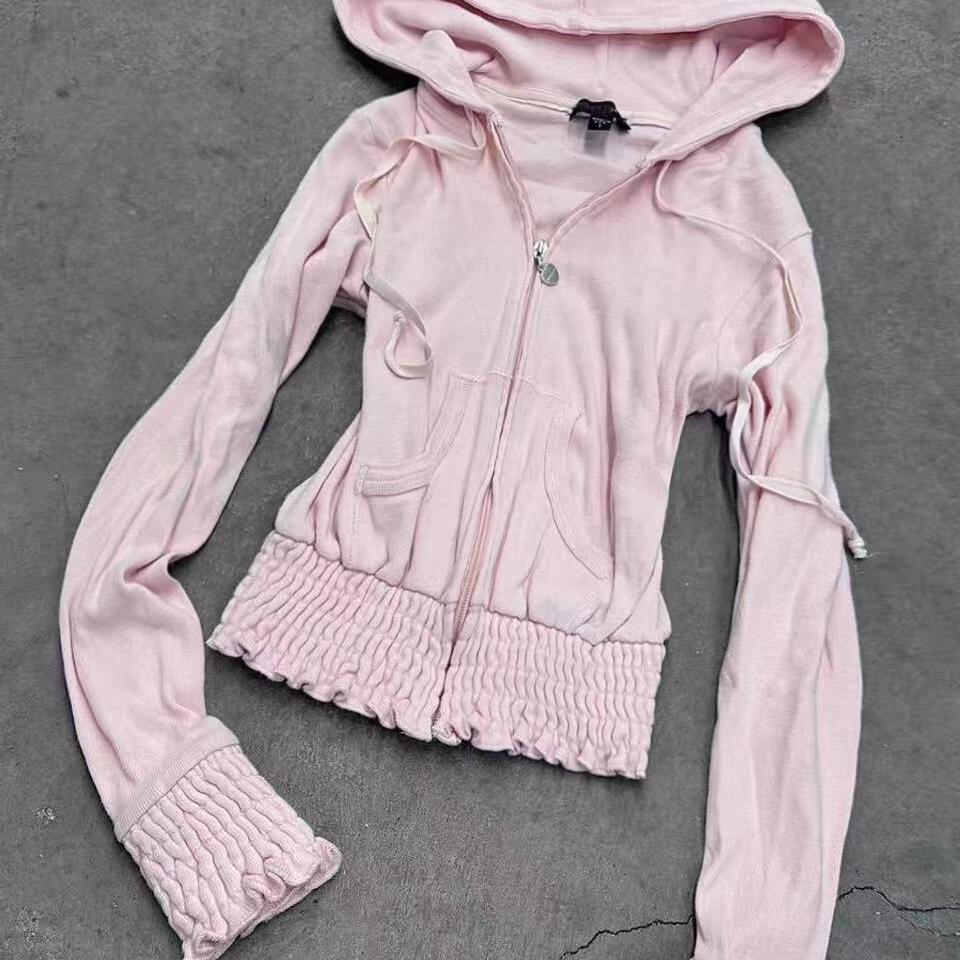coquette zip-up sweatshirt suit - Image 3
