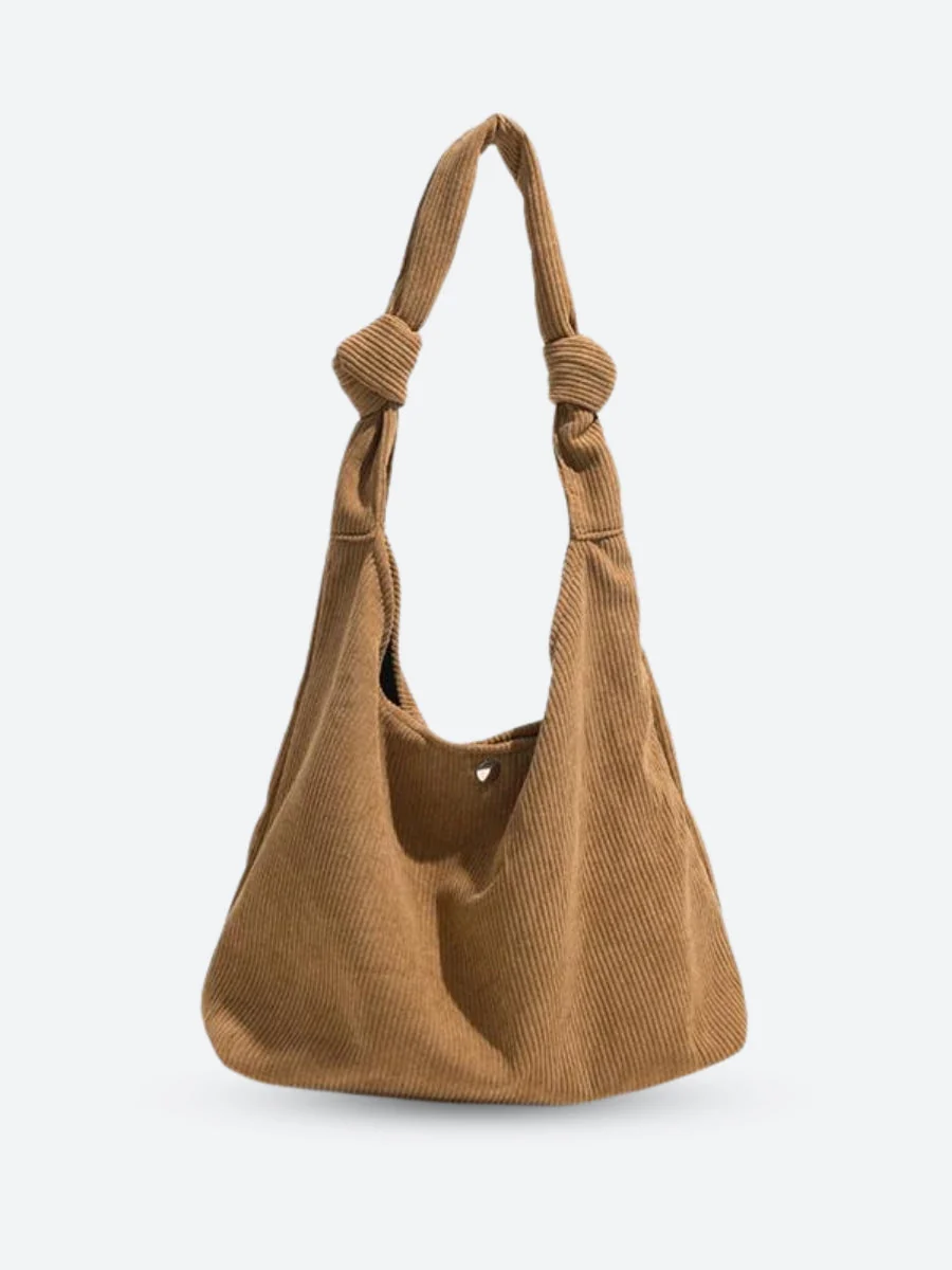 Corduroy Hobo Shoulder Bag - Image 3