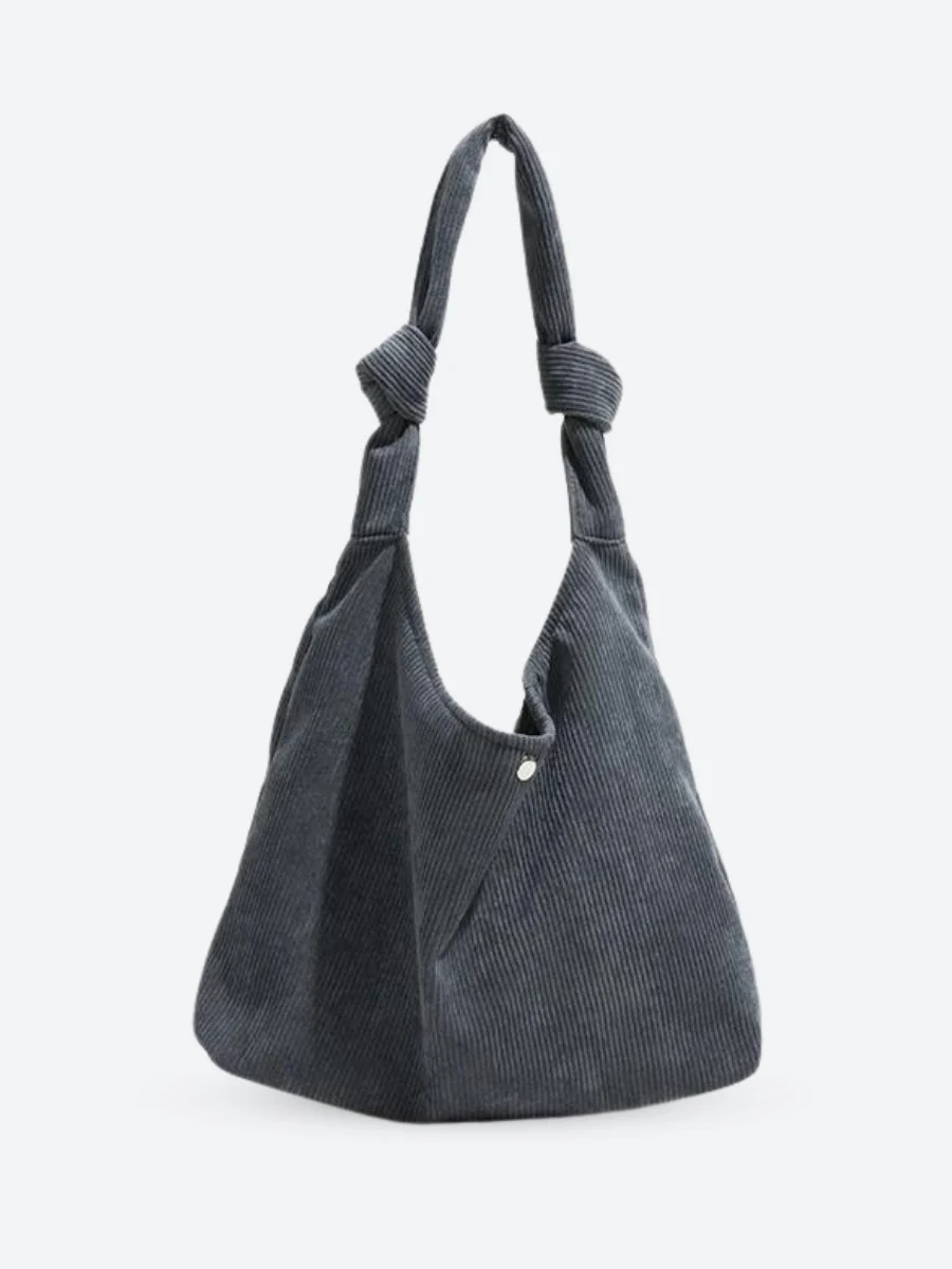 Corduroy Hobo Shoulder Bag - Image 7