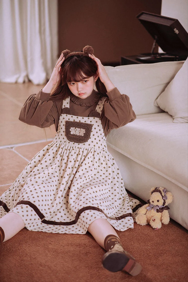 Corduroy Teddy Overall Dress - Image 12