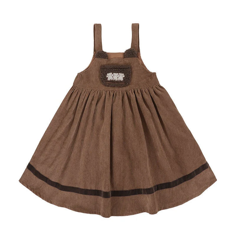Corduroy Teddy Overall Dress - Image 14