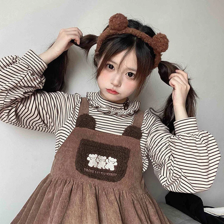 Corduroy Teddy Overall Dress - Image 3