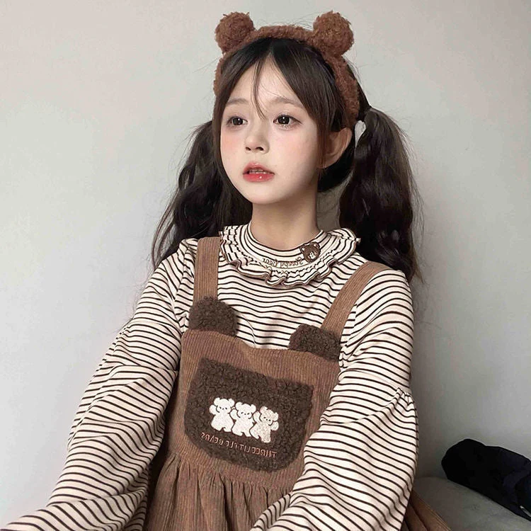 Corduroy Teddy Overall Dress - Image 4