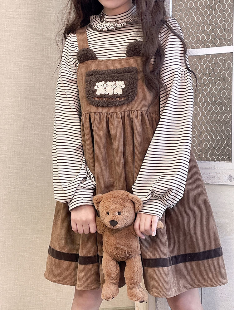 Corduroy Teddy Overall Dress - Image 5