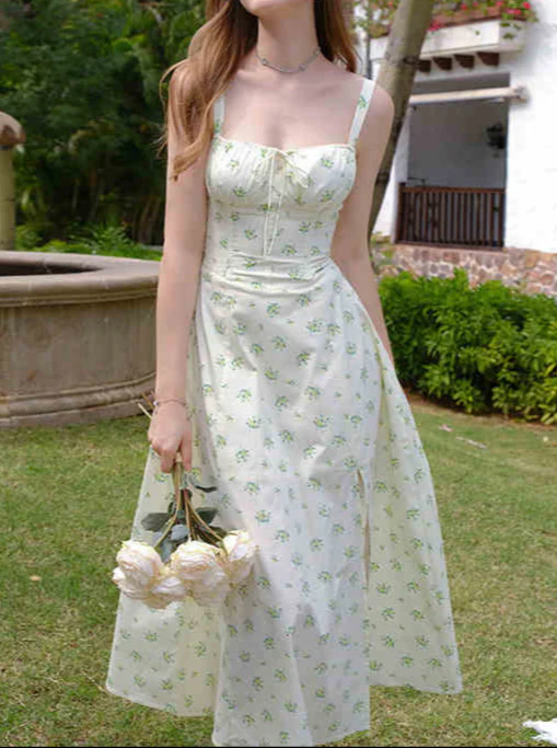 Cottage Floral Puff-sleeved Dress - Image 6