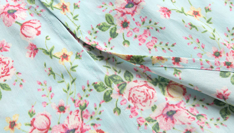 Cottage Floral Puff-sleeved Dress - Image 9