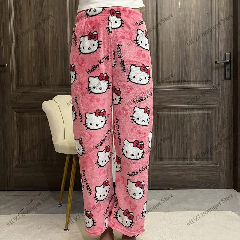 Cozy Holiday Kawaii Kitten Pajama Pants - Image 10