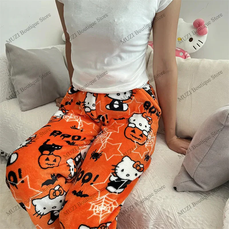 Cozy Holiday Kawaii Kitten Pajama Pants - Image 14