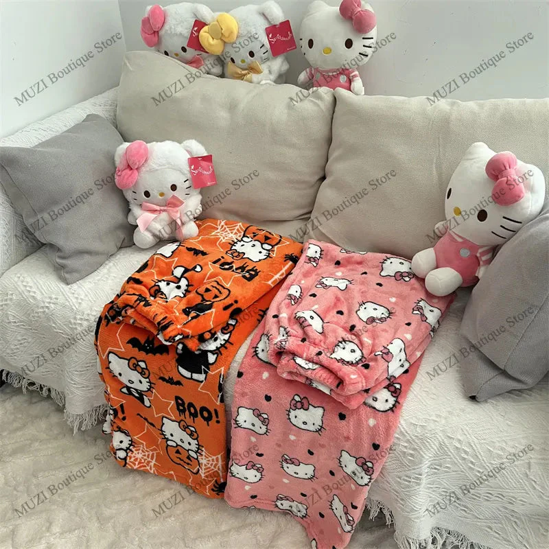 Cozy Holiday Kawaii Kitten Pajama Pants - Image 15