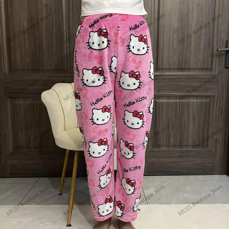 Cozy Holiday Kawaii Kitten Pajama Pants - Image 8