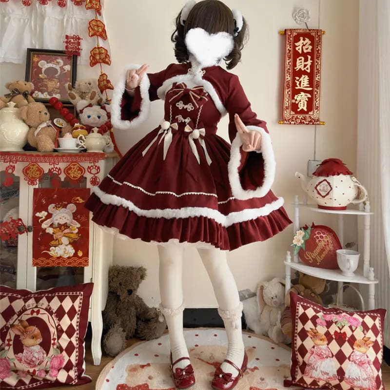 Cozy Winter Wonderland Dress - Image 3