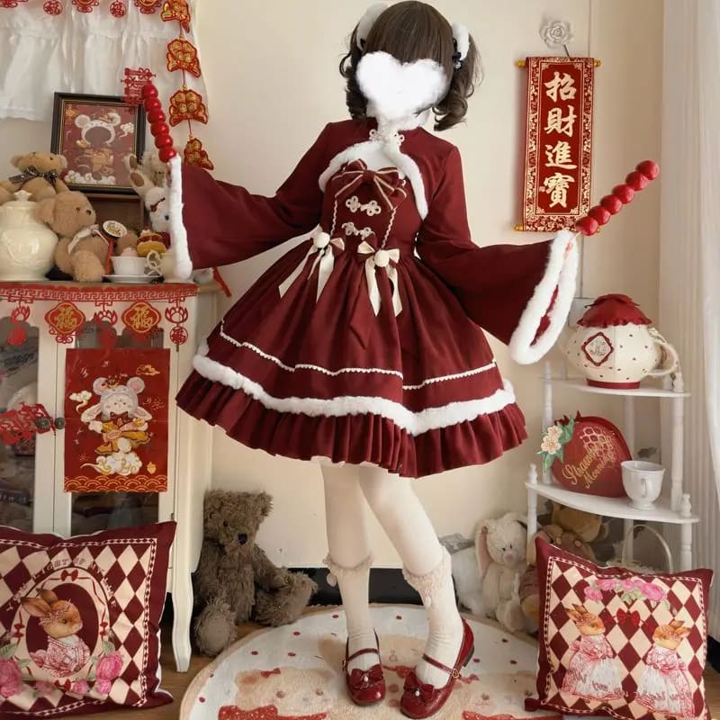 Cozy Winter Wonderland Dress - Image 5