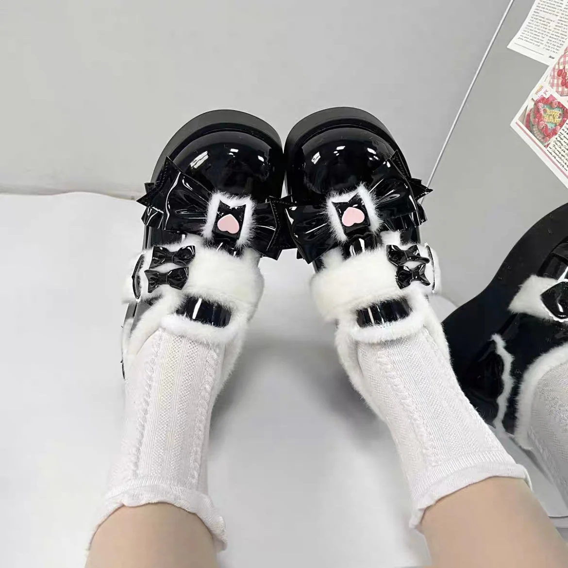 Cream Cake Dolly Platform Shoes - Image 16