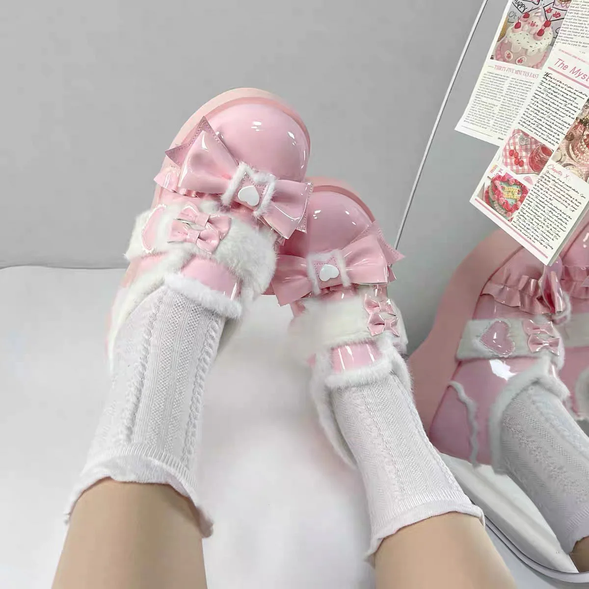 Cream Cake Dolly Platform Shoes - Image 7