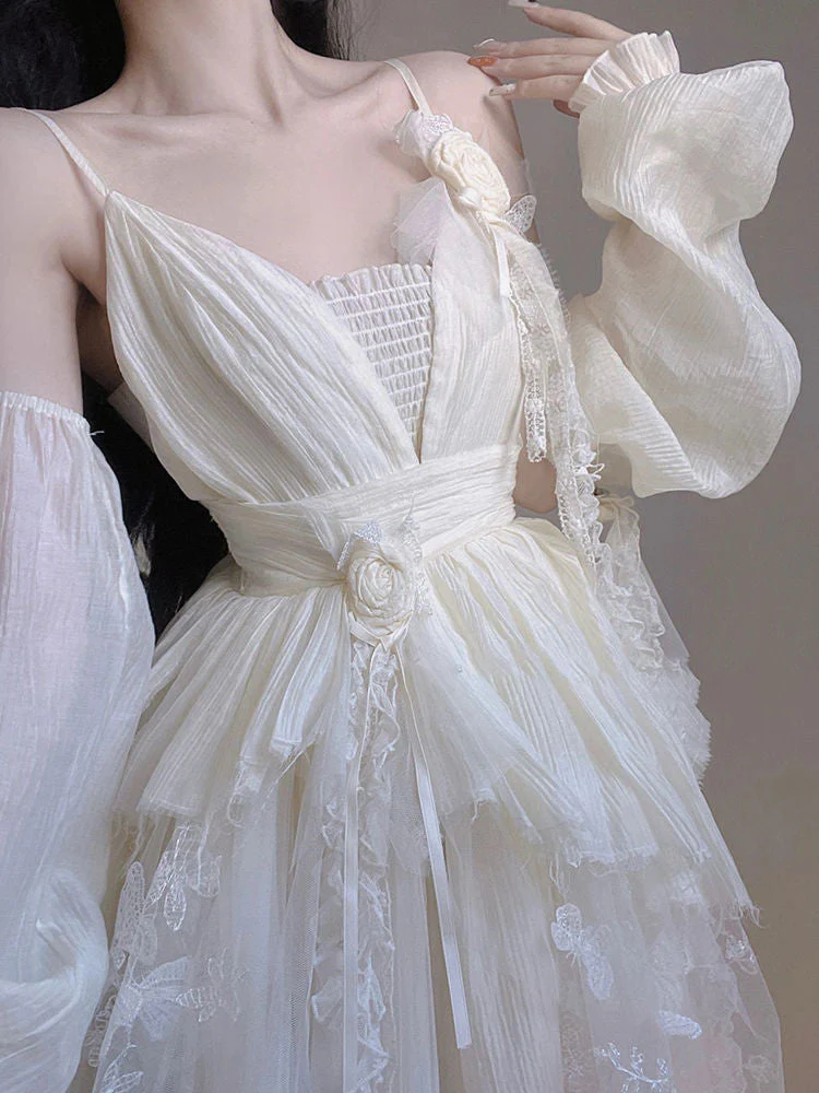 Creamy Butterfly Maiden Dress - Image 5
