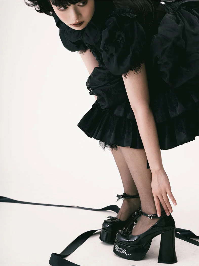 Creamy Cutie Pie High Heels - Image 34