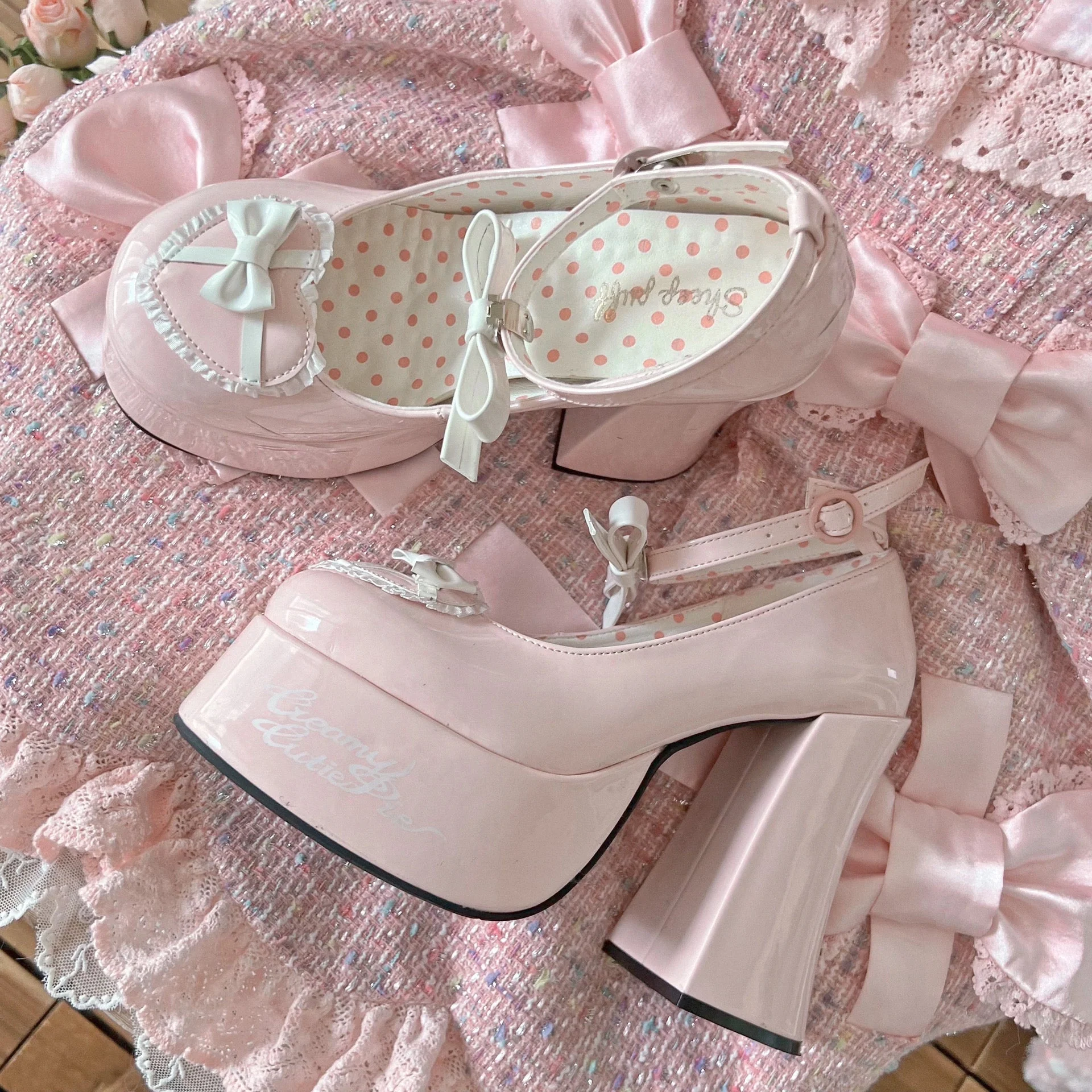Creamy Cutie Pie High Heels - Image 9